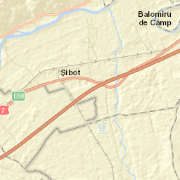 Comuna Şibot Street Map