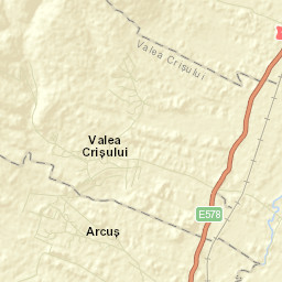 Arcuș Street Map