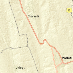 Crăiești Street Map