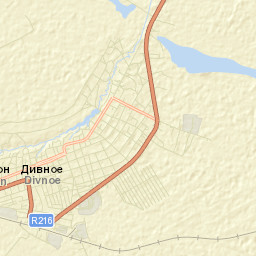 Divnoye Street Map