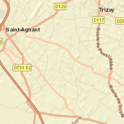 Trizay Street Map