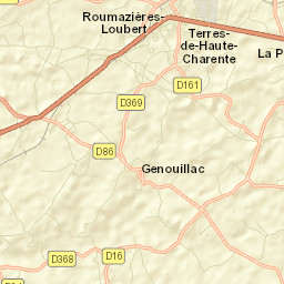 Roumazières-Loubert Street Map