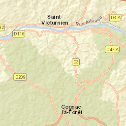 Cognac-la-Forêt Street Map