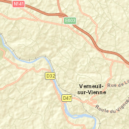 Verneuil-sur-Vienne Street Map