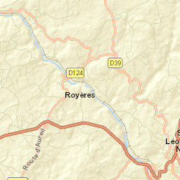 Saint-Léonard-de-Noblat Street Map