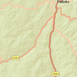 Felletin Street Map