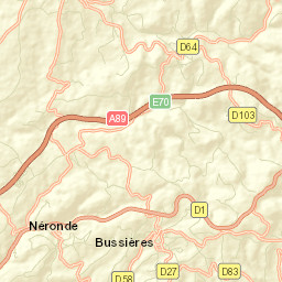 Bussières Street Map