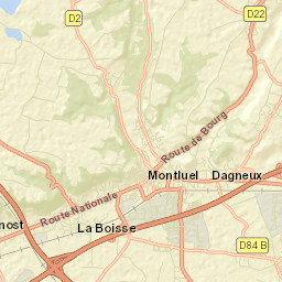 La Boisse Street Map