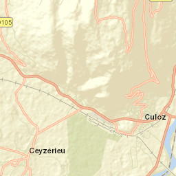Culoz Street Map