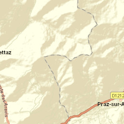 Praz-sur-Arly Street Map