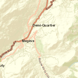 Megève Street Map