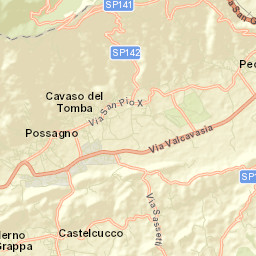 Pederobba Street Map