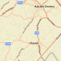 Chions Street Map