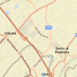 Sesto al Reghena Street Map