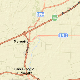 Porpetto Street Map