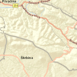Prvačina Street Map