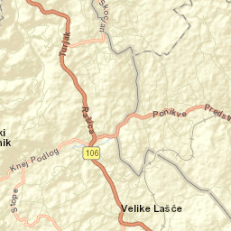 Velike Lašče Street Map