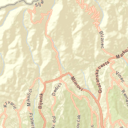 Gradska četvrt Podsljeme Street Map