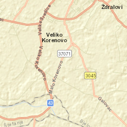Brezovac Street Map