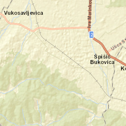 Špišić Bukovica Street Map