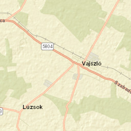 Vajszló Street Map