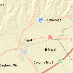 Oraş Fãget Street Map