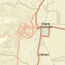 Sfântu Gheorghe Street Map