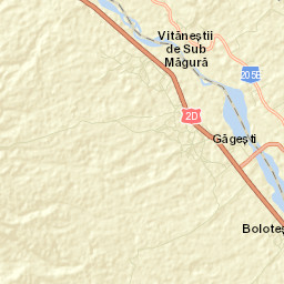 Găgești Street Map