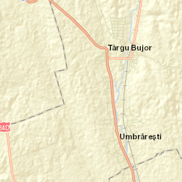 Oraș Târgu Bujor Street Map