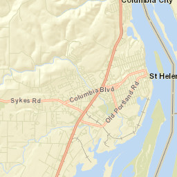 Saint Helens Street Map