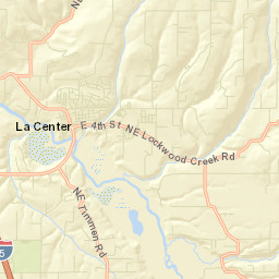 La Center Street Map