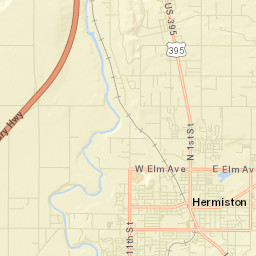 Hermiston Street Map