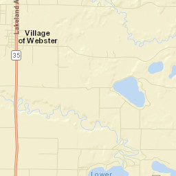 Burnett County Street Map