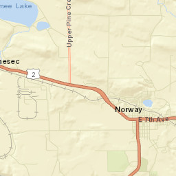 Norway Street Map