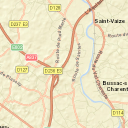 Bussac-sur-Charente Street Map