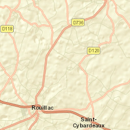 Rouillac Street Map