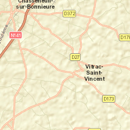 Chasseneuil-sur-Bonnieure Street Map