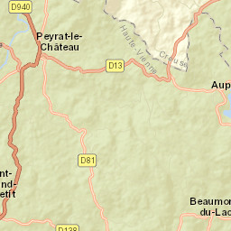 Peyrat-le-Château Street Map