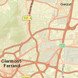 Gerzat Street Map