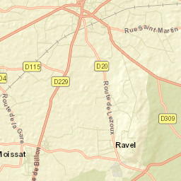 Lezoux Street Map
