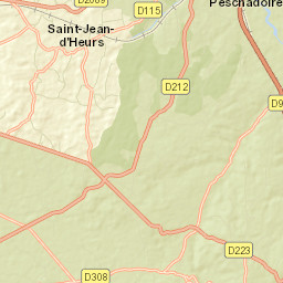 Peschadoires Street Map