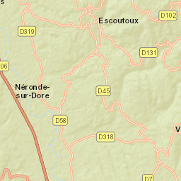 Escoutoux Street Map