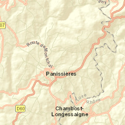 Panissières Street Map