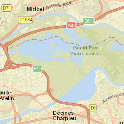 Vaulx-en-Velin Street Map