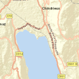 Chindrieux Street Map