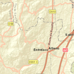 Albens Street Map