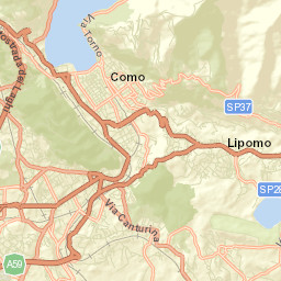 Capiago-Intimiano-Olmeda Street Map