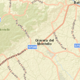 Giavera del Montello Street Map