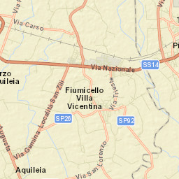 Fiumicello Street Map