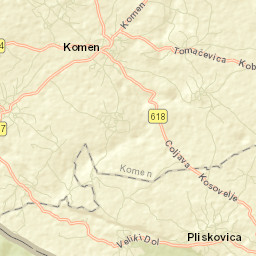 Komen Street Map